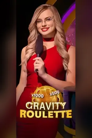 Živý stôl Gravity Roulette s krupiérom